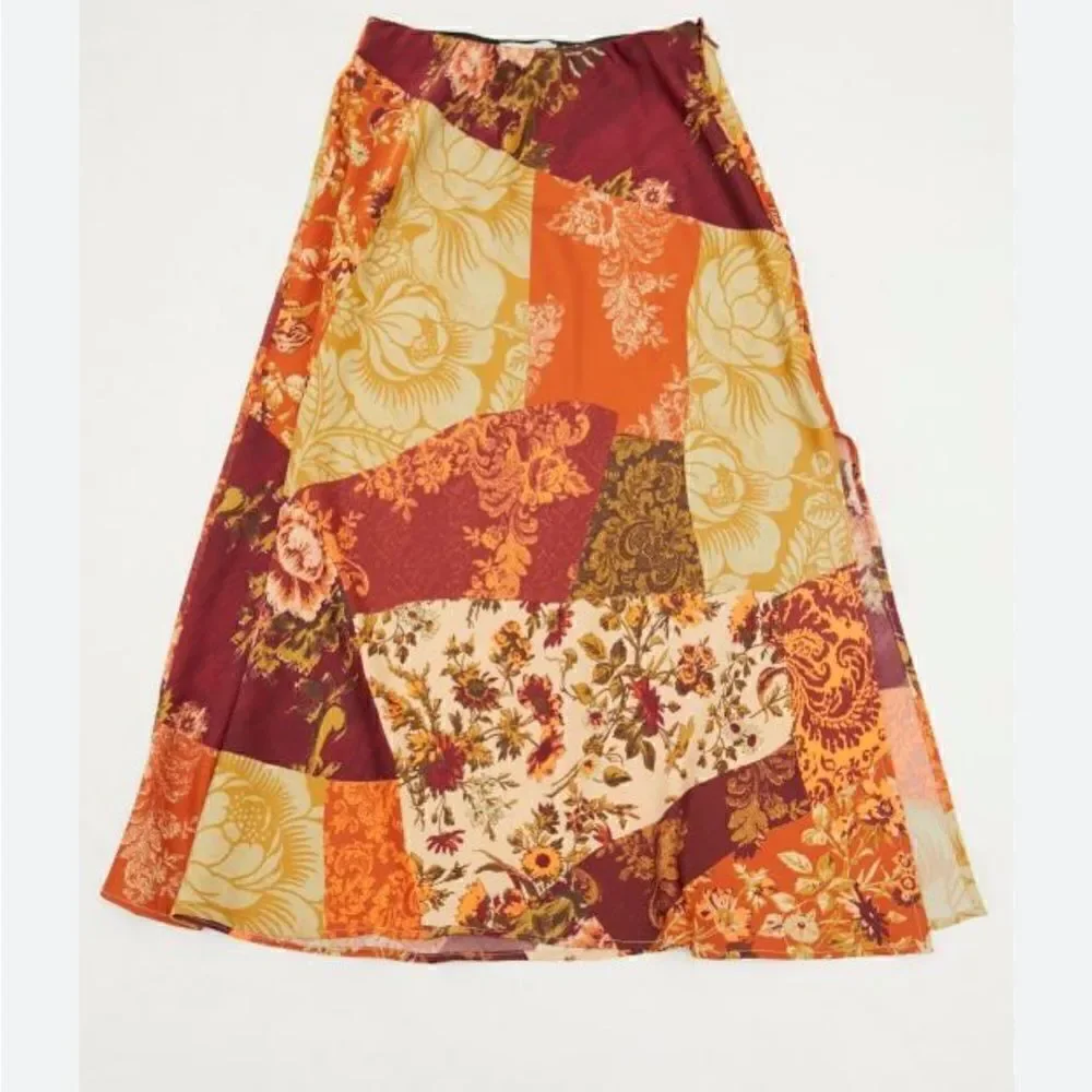 UO Molly Slinky midi slip skirt size XS